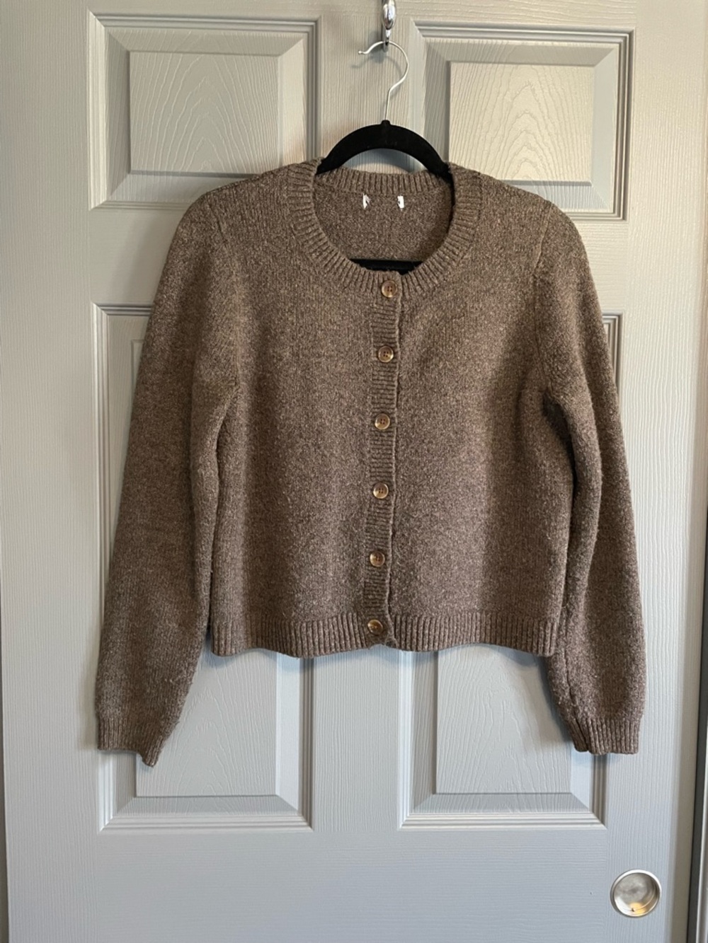 Reitmans Button-Up Crewneck Cardigan